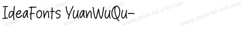 IdeaFonts YuanWuQu字体转换